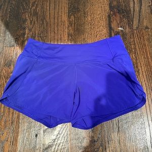 Lululemon 4 inch speed up short in dark purple